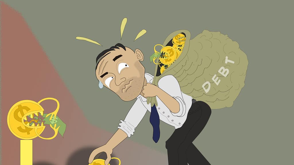 debt signs